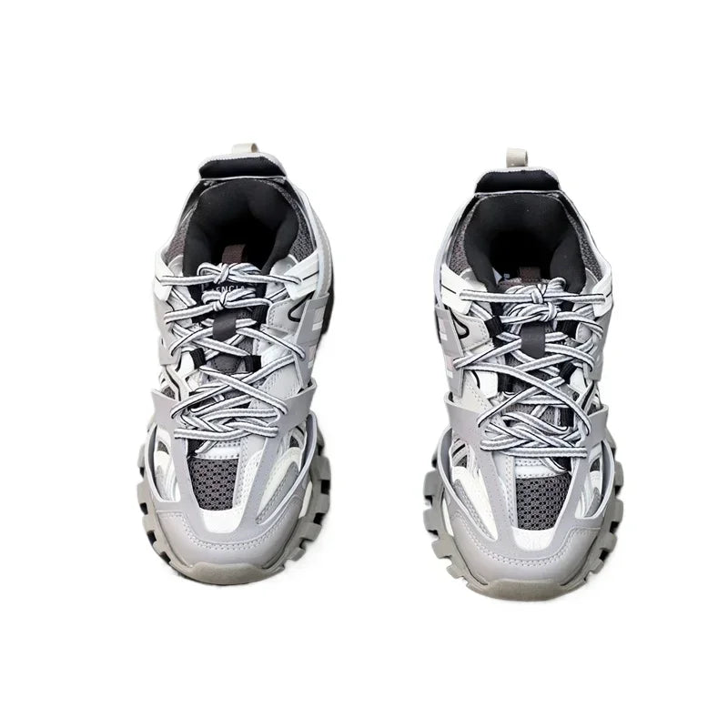 Luxury Design High Quality Calfskin Men's Riveted Board Shoes Casual Fashion Versatile Lacing Flat Bottom Sports Shoes for Man