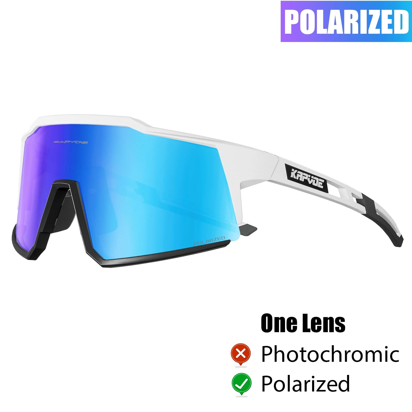 Kapvoe Cycling Glasses Polarized MTB Road Bike Glasses UV400 Protection Sunglasses Ultra Light Sport Eyewear Equipment