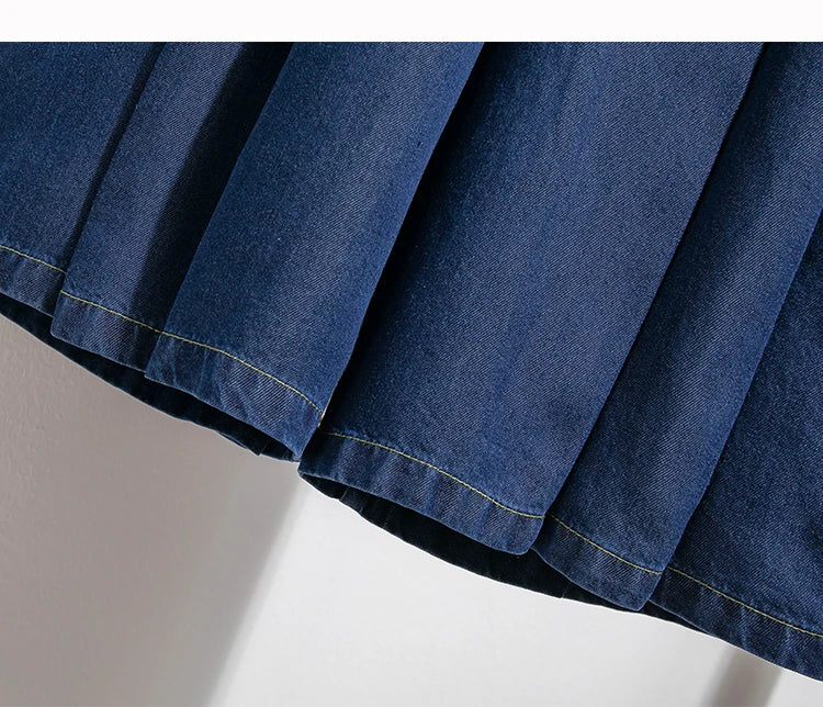 High Waist Calf-length Casual Jeans Women New 2024 Spring Simple Style Solid Color Loose Female Denim Wide Leg Pants B3322