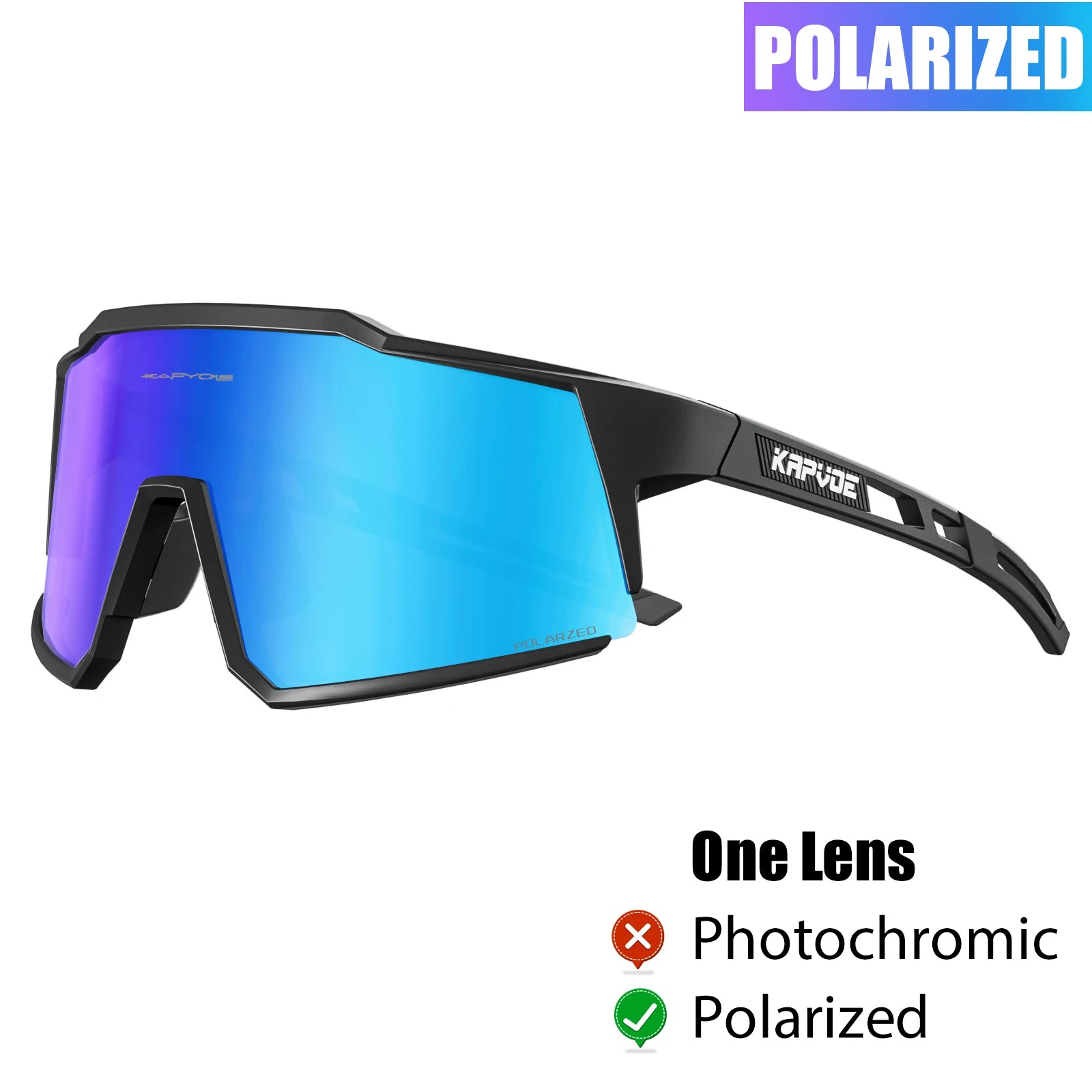 Kapvoe Cycling Glasses Polarized MTB Road Bike Glasses UV400 Protection Sunglasses Ultra Light Sport Eyewear Equipment