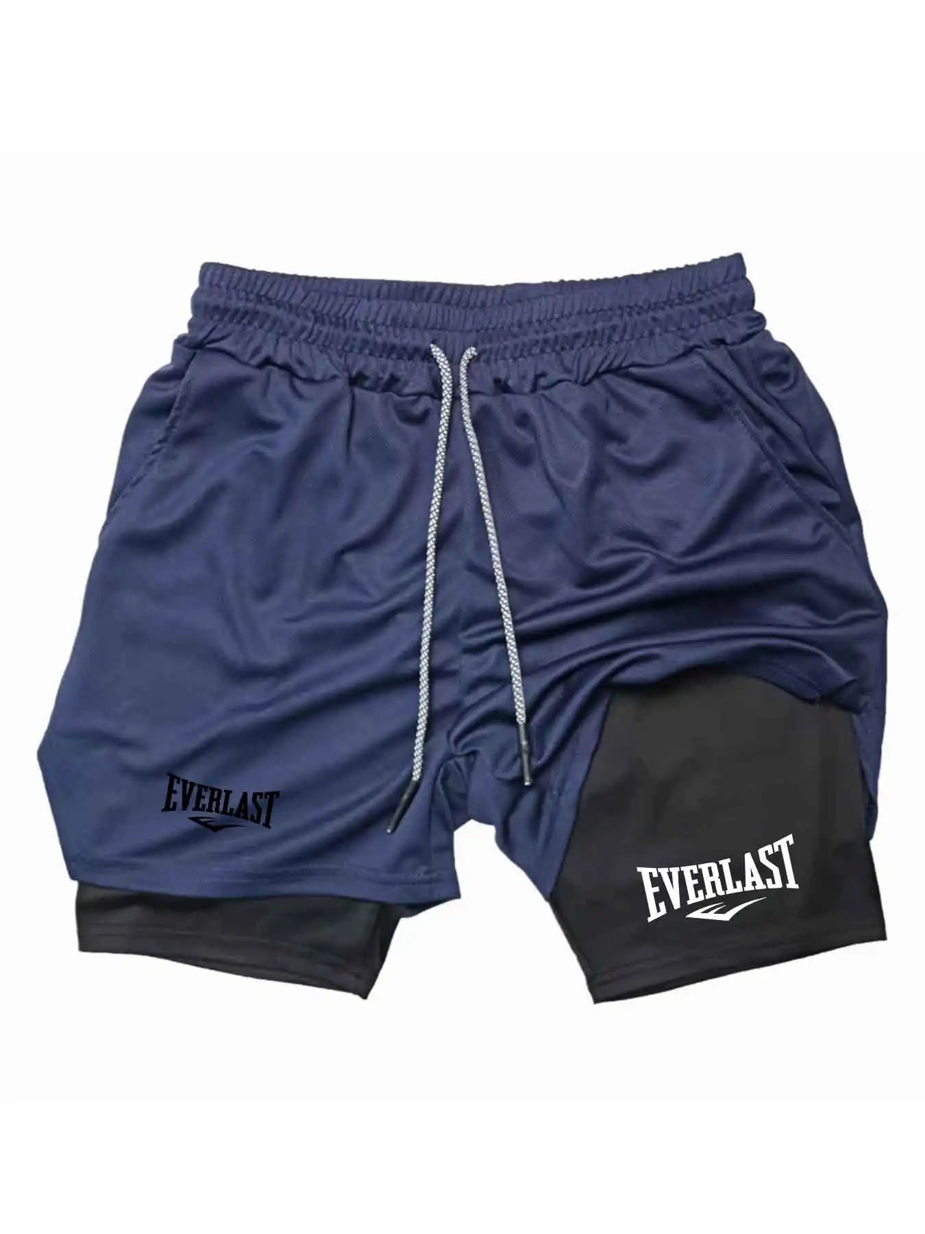 2026 Men's Sports Shorts Printed Sports Shorts, Double Layer, Quick Drying, Basketball, Fitness