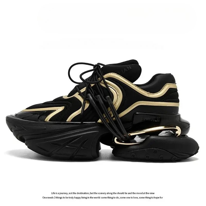 2026 Fashion Height Increase Sport And Leisure Shoe Designer Couples Outdoor Walking Shoe Thick Bottom Sport Shoe
