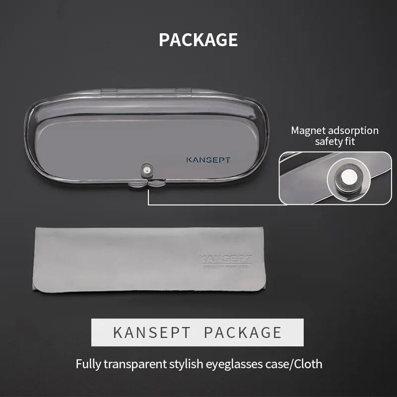 KANSEPT Men Glasses Women Square Blue Light Sunglasses Man Eyeglass Frames for Glases Glass Lenses to Read Shades Female Eyewear