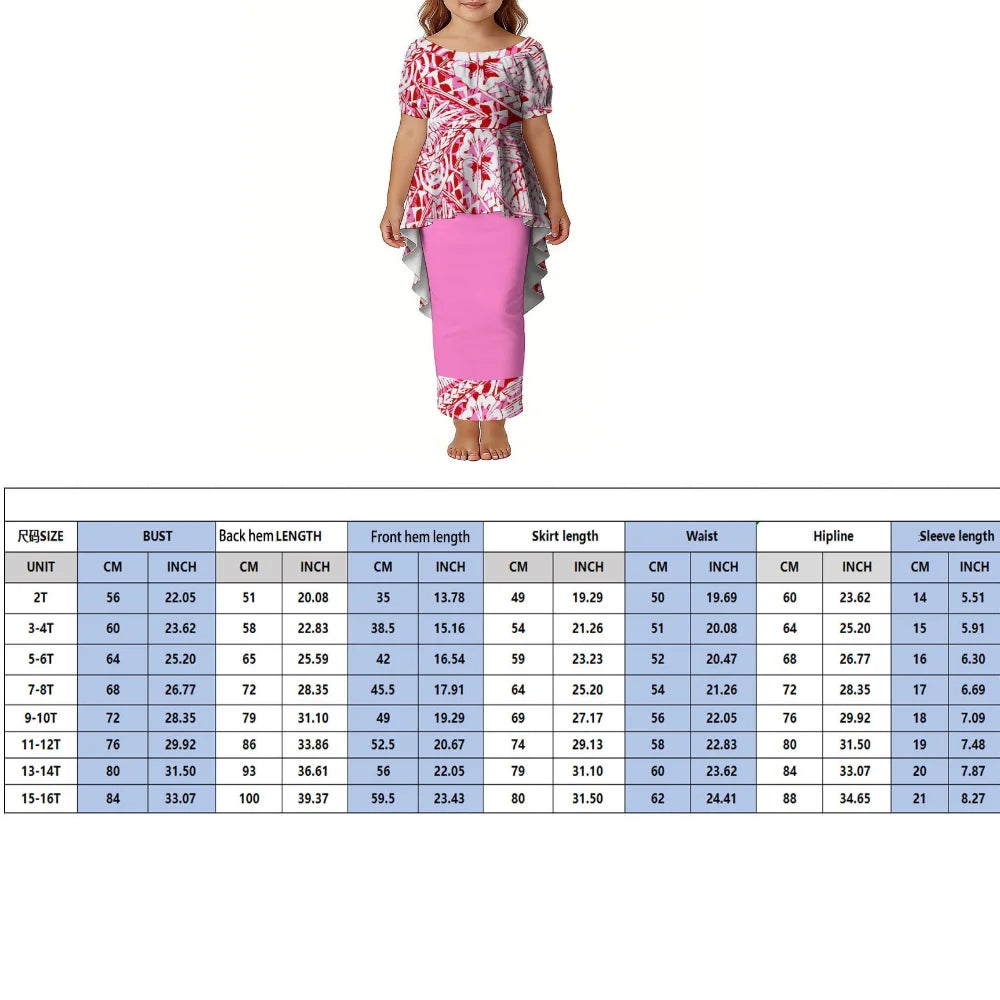 uuuuu New Polynesian Samoa Festival Party Custom Men'S Shirts Family Set Women'S Puletasi Dresses Traditional Ethnic Costumes