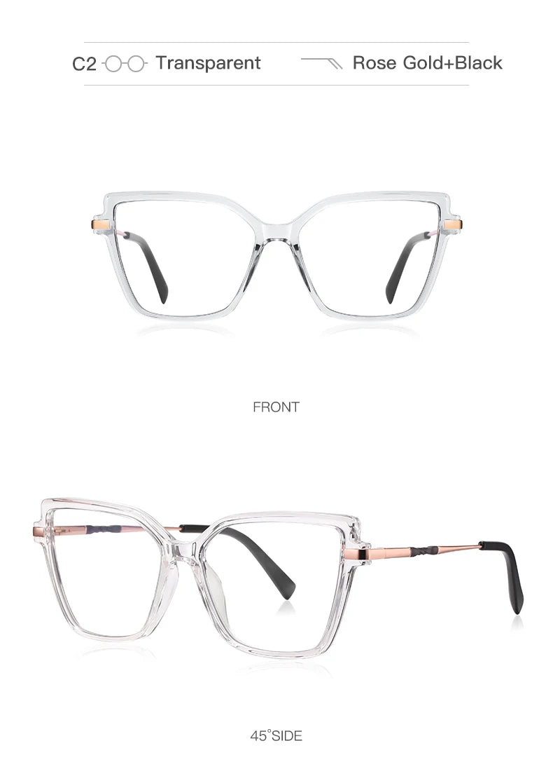BEMORE Butterfly Anti-Blue Light Customizable Prescription High Quality Woman Reading Computer Eyewear Diopter 0 to +-400