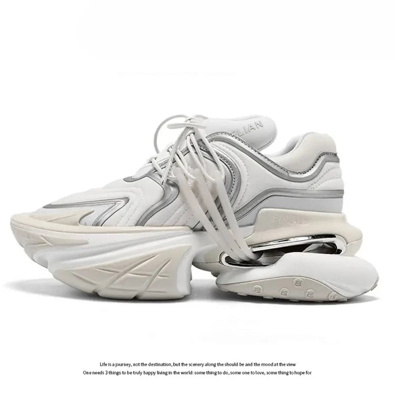 2026 Fashion Height Increase Sport And Leisure Shoe Designer Couples Outdoor Walking Shoe Thick Bottom Sport Shoe