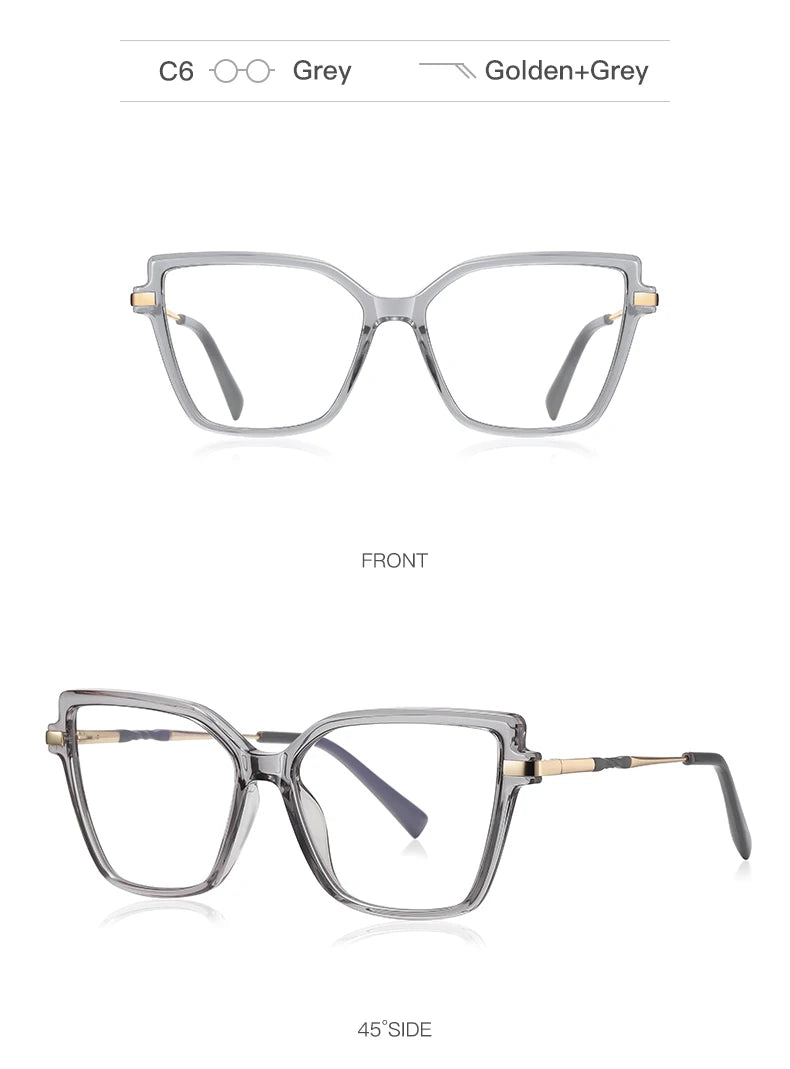 BEMORE Butterfly Anti-Blue Light Customizable Prescription High Quality Woman Reading Computer Eyewear Diopter 0 to +-400
