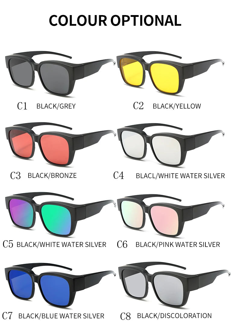 Men Women Polarized Cycling Sunglasses Vintage Outdoor Men Travel Night Vision Driving Goggles Fashion Women Sport Glasses