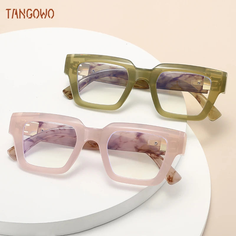 TANGOWO Plus Reading Glasses Women High Quality Eye Glass for Man Men Sunglasses Graduated Lenses to Read Women's Eyeglass Frame