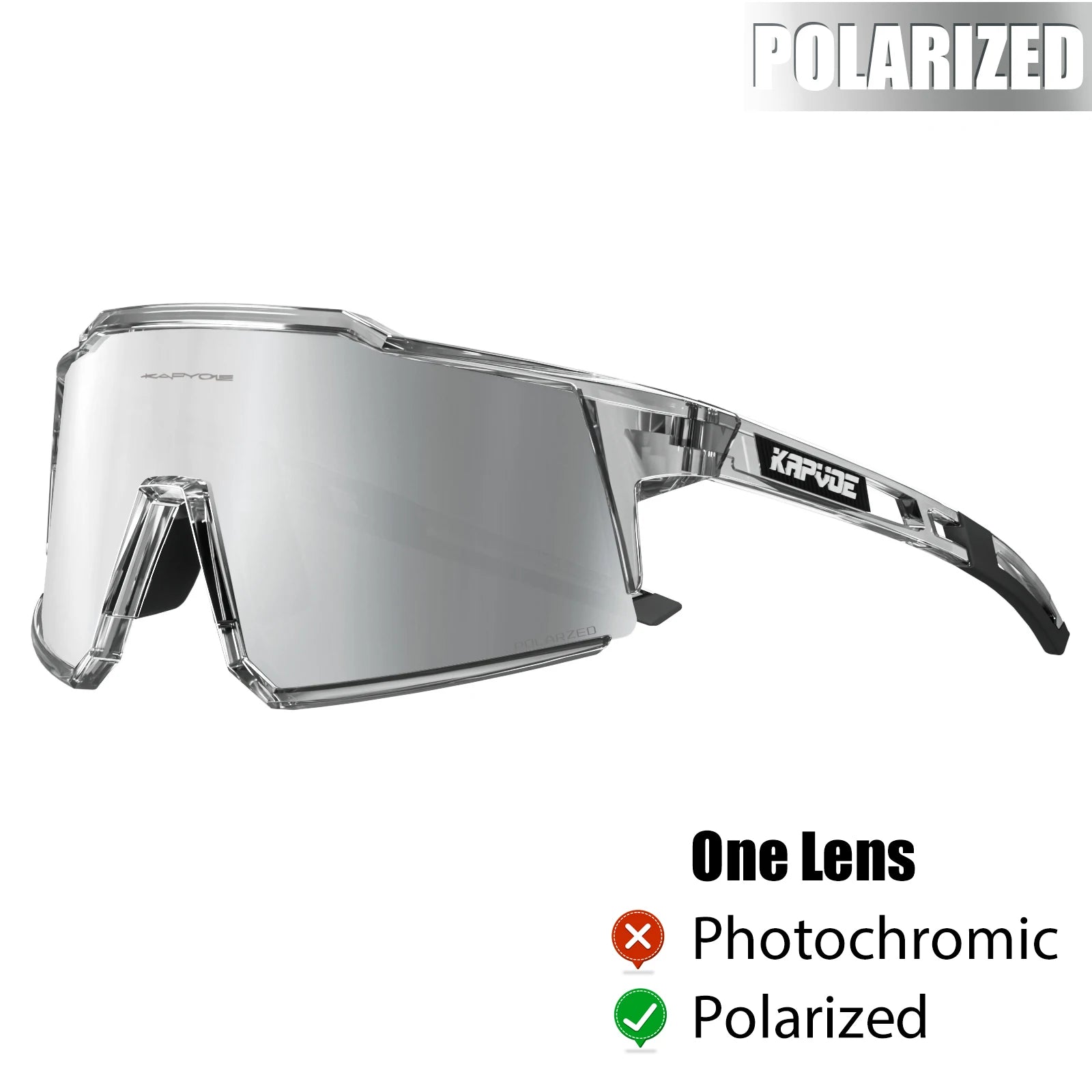Kapvoe Cycling Glasses Polarized MTB Road Bike Glasses UV400 Protection Sunglasses Ultra Light Sport Eyewear Equipment