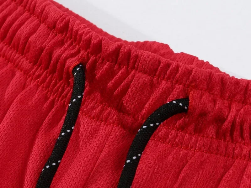 2026 Summer Men's Shorts New Polyester Breathable Elastic Pull Rope Basketball Running Casual Sports Shorts