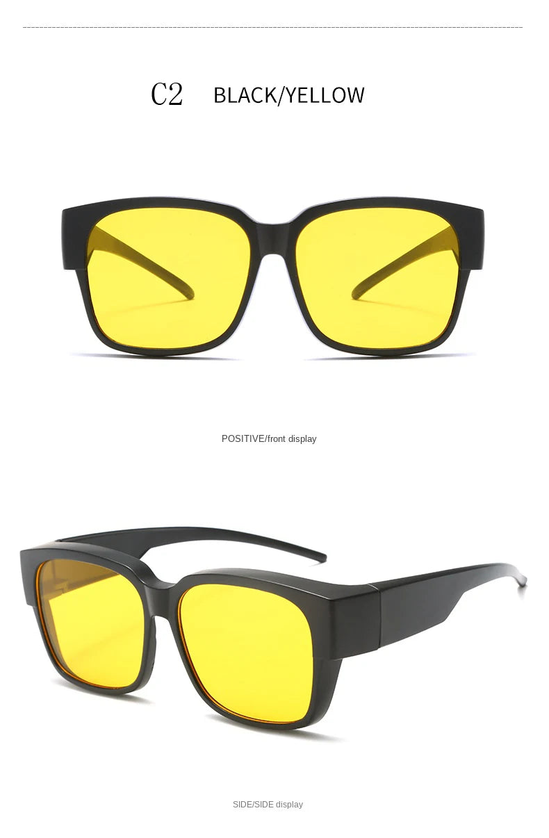 Men Women Polarized Cycling Sunglasses Vintage Outdoor Men Travel Night Vision Driving Goggles Fashion Women Sport Glasses