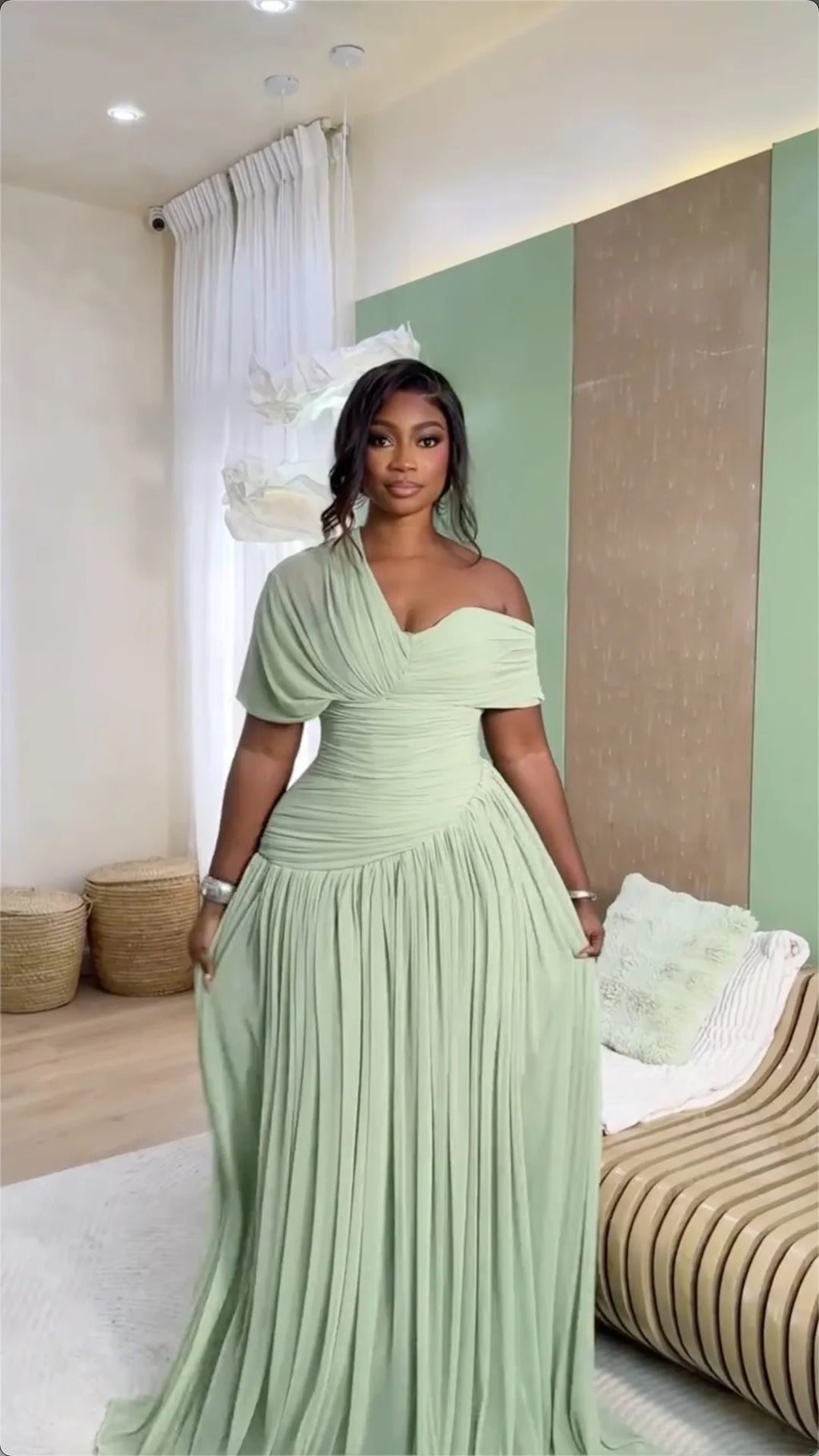 Dress Women Floor Length Dresses Vestidos Y2k Streetwear Tight Waist Sexy Pleated Elegant Splice Party Night Work 2026 Spring