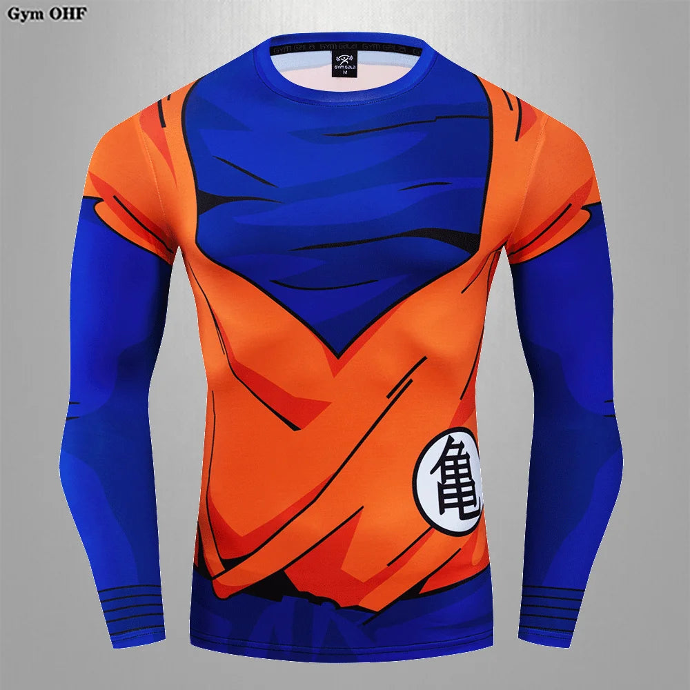 MMA Rashguard Jiu Jitsu Bjj T-Shirt Men Compression Shirts Quick Dry Gym Running Sports Tops Tee Boxing Jersey Mens T Shirt