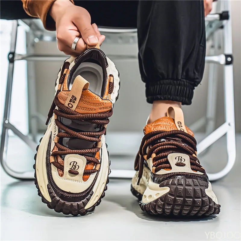 Men's Spring Summer New Fashionable Versatile Thick soled Height Increasing Shoes Casual Comfortable Men's Sports Shoes