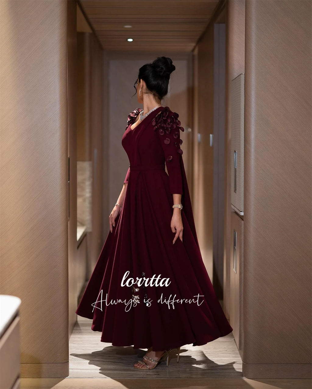 Lorrtta Customized Eid Dress Dresses for Quinceanera Grace Elegant Gowns Wedding Party Dress Long Sleeves Evening Gown Robe Prom