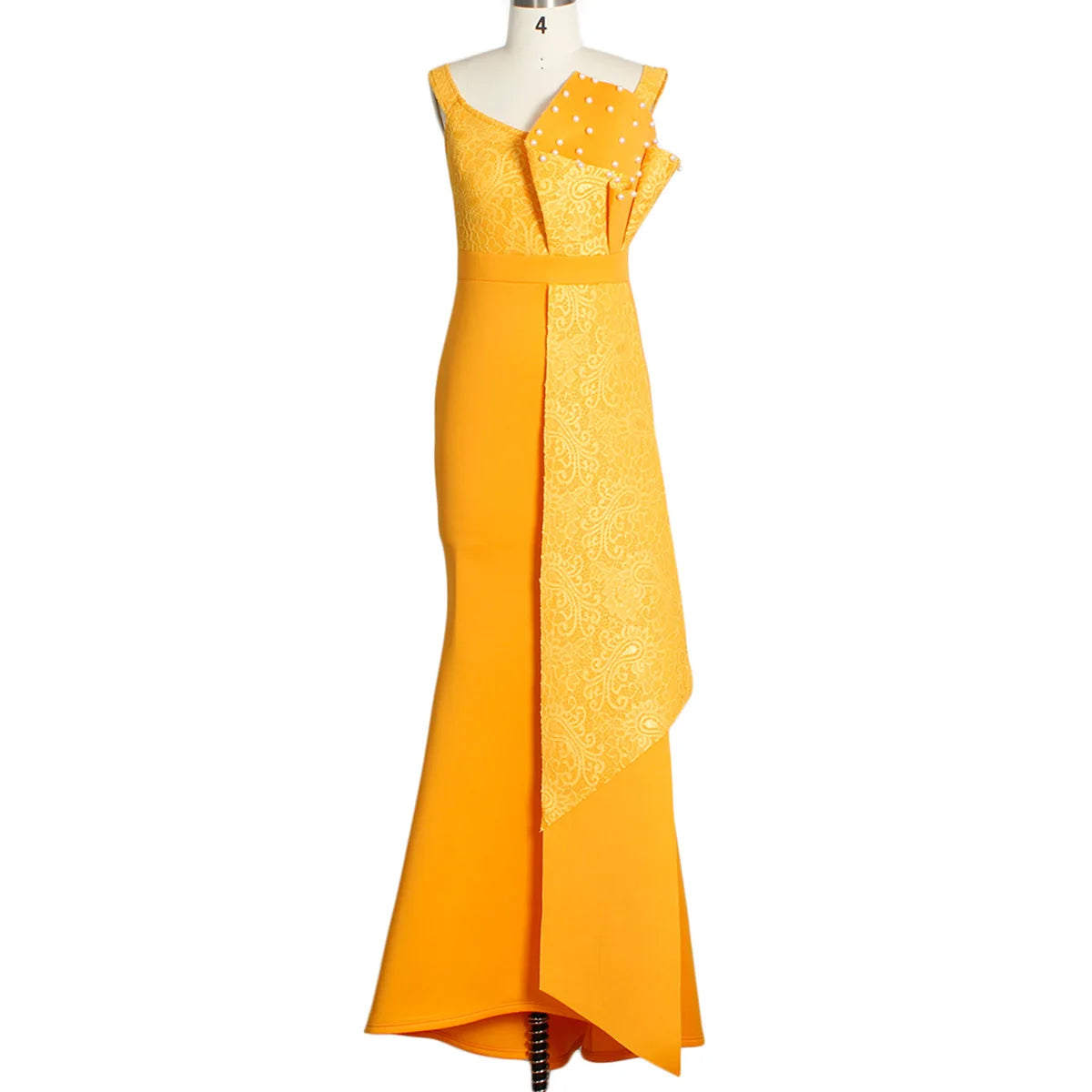 2021 Winter Women Slash Neck Short Sleeve Pearl Dress Sexy Office Lady Africa Evening Night Club Party Long Maxi Dresses GL05143