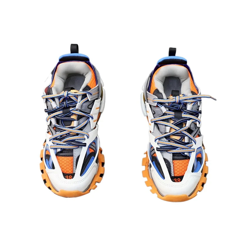 Luxury Design High Quality Calfskin Men's Riveted Board Shoes Casual Fashion Versatile Lacing Flat Bottom Sports Shoes for Man