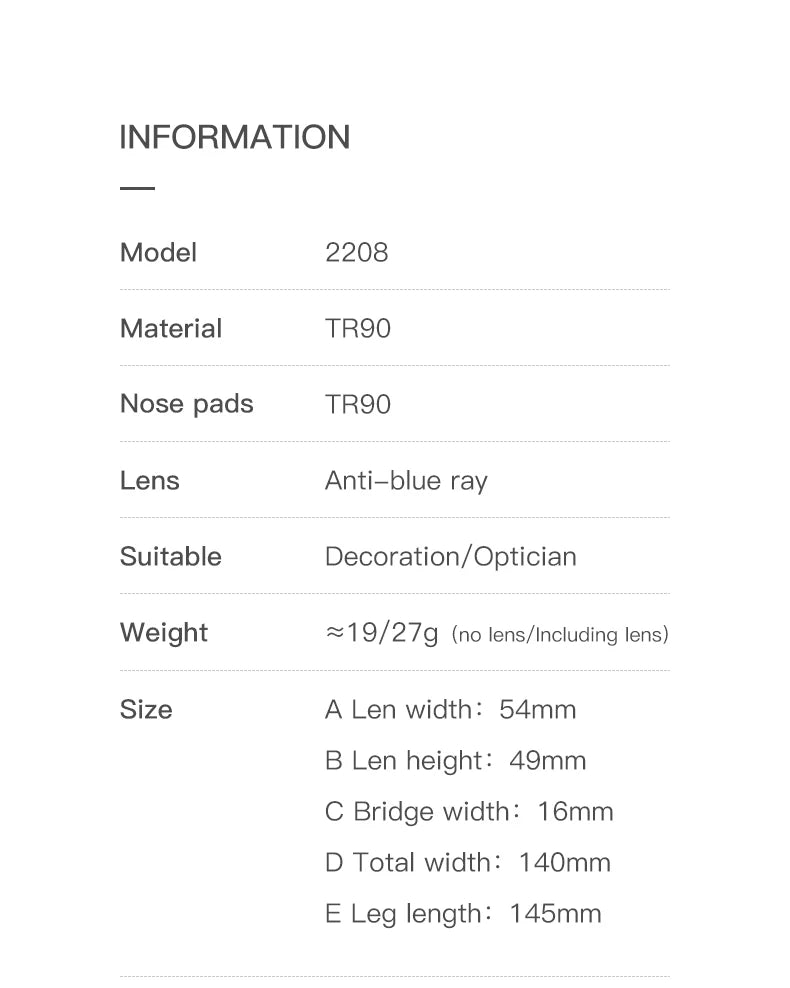 BEMORE Butterfly Anti-Blue Light Customizable Prescription High Quality Woman Reading Computer Eyewear Diopter 0 to +-400