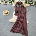 Women Two Piece Sets Dress Set Full Sleeve Shirt Casual Loose Long Dresses Sling A Line Y2k Streetwear Elegant Work Summer 2026