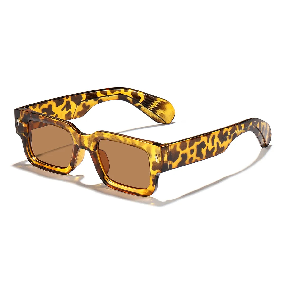 Unisex Retro Square Sunglasses Classic UV Protection Plastic Frame Shades Eyewear Outdoor Travel Driving Sun Glasses UV400
