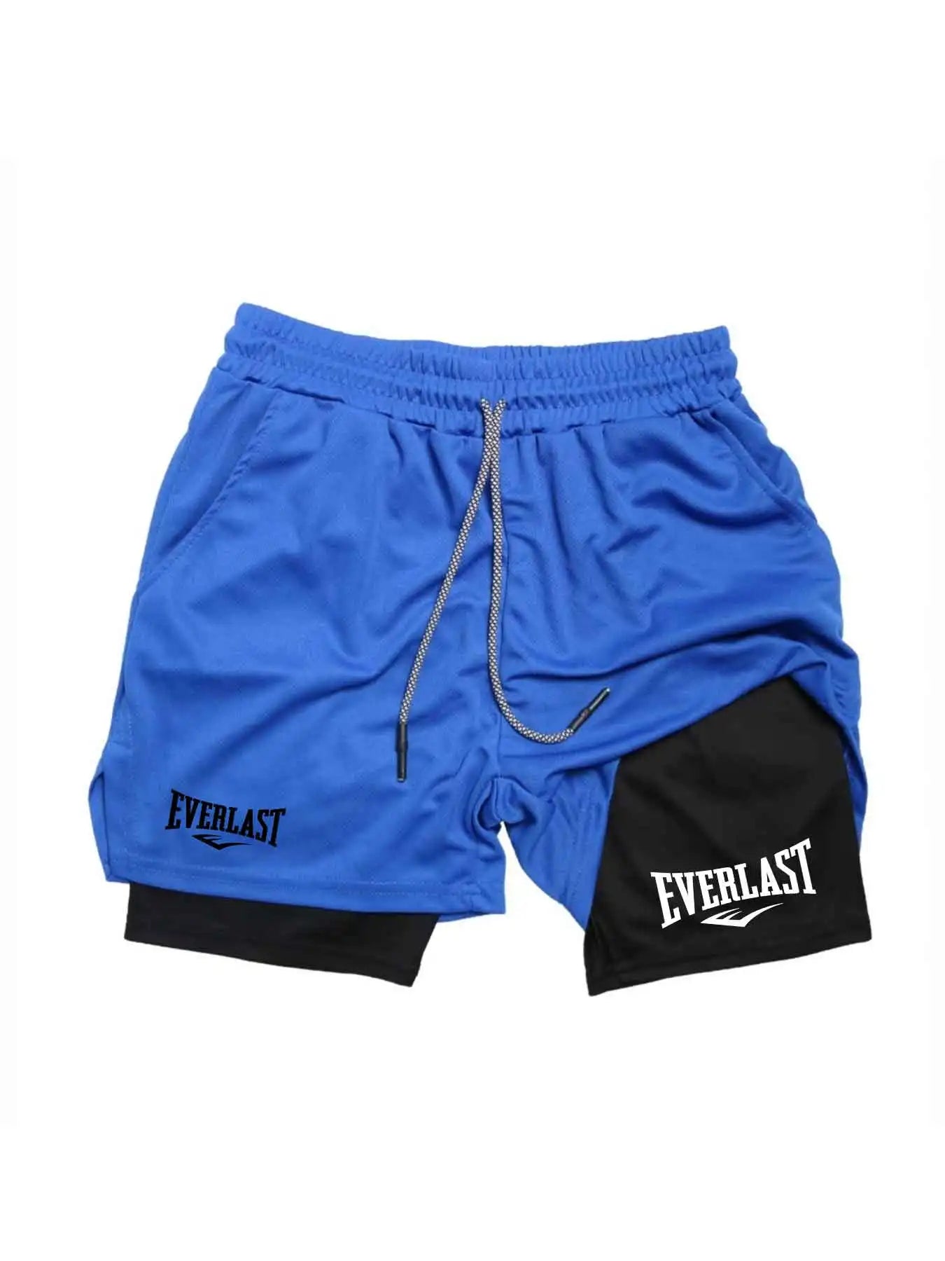 2026 Men's Sports Shorts Printed Sports Shorts, Double Layer, Quick Drying, Basketball, Fitness