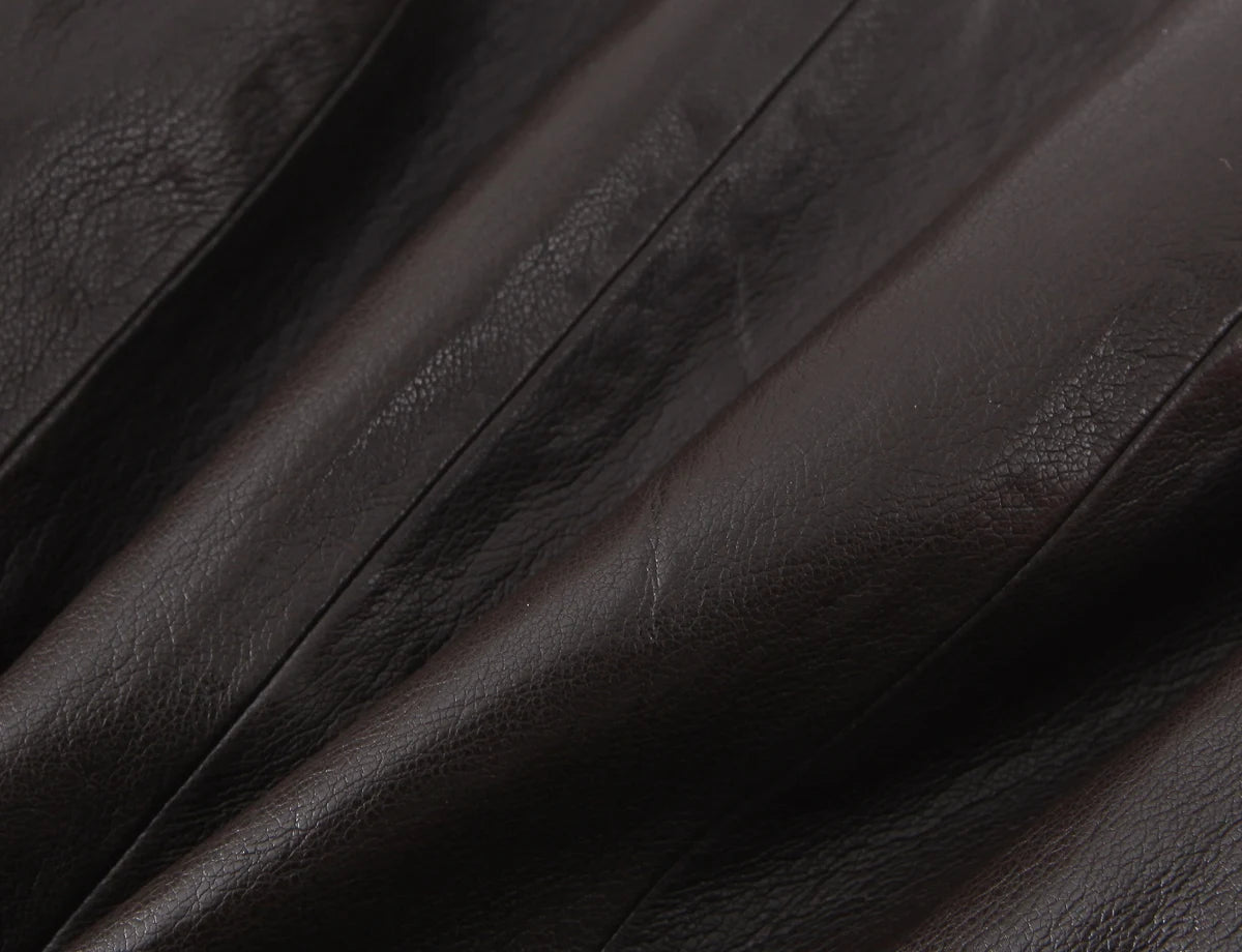 HH Women Elegant Fashion Faux Leather Vest Skirts Suits O Neck Belt Tops Slit Midi Skirt Casual Office Lady Chic 2 Piece Set