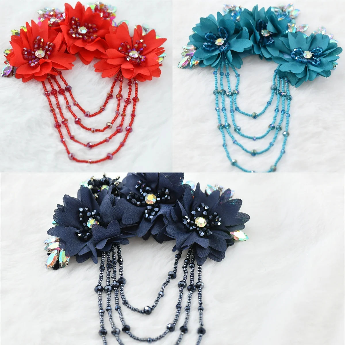 1 pcs fringe rhinetones Brooch Pin Corsage Collection  Perfect for Dancing  Celebration clothes crafts