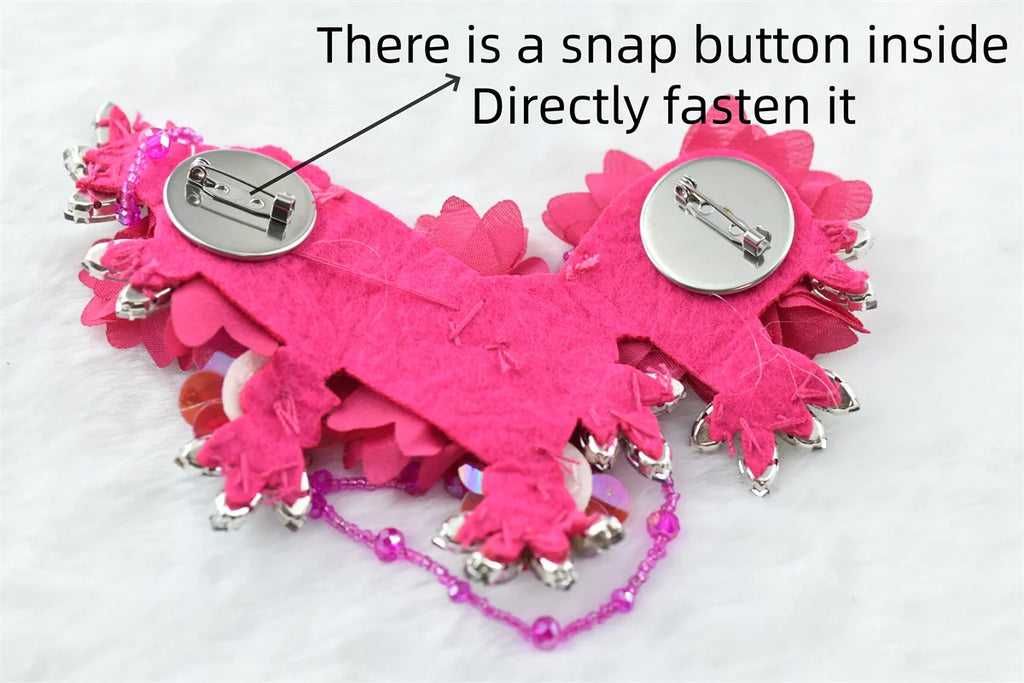 1 pcs fringe rhinetones Brooch Pin Corsage Collection  Perfect for Dancing  Celebration clothes crafts