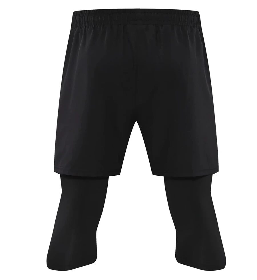 New Men Run Trouser 2 In 1 Double Layer Pant Tight Two Piece Running Training Gym Sweatpant With Pockets Running Trousers