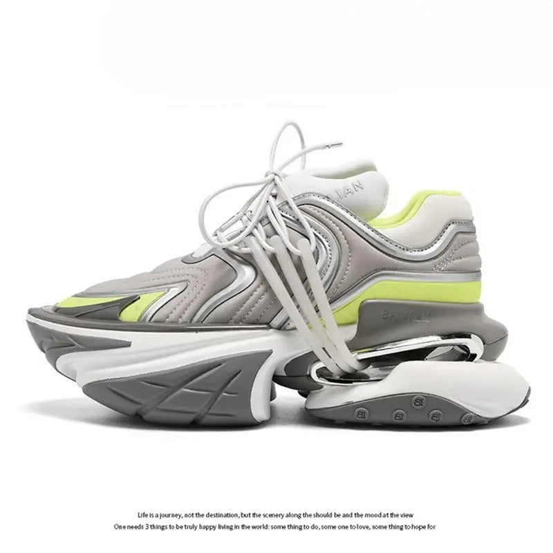 2026 Fashion Height Increase Sport And Leisure Shoe Designer Couples Outdoor Walking Shoe Thick Bottom Sport Shoe