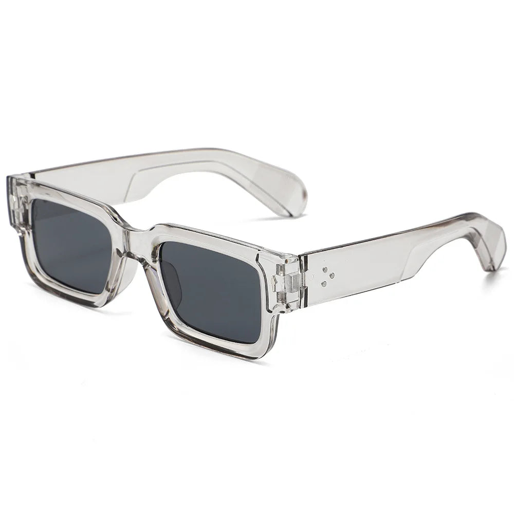 Unisex Retro Square Sunglasses Classic UV Protection Plastic Frame Shades Eyewear Outdoor Travel Driving Sun Glasses UV400