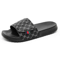 Men's Printed Skateboard Sandals Casual Non-Slip Thick-Soled Slippers Fashionable Summer Beach Indoor and Outdoor Home Shoes