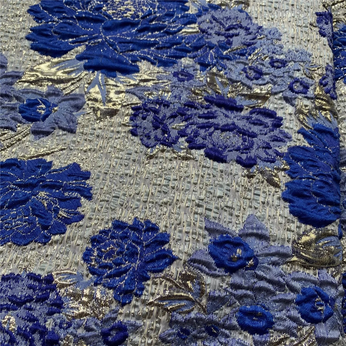 2025High QualityAfrican Nigerian Tulle Lace Fabric Organza Embroidery Guipure Brocade Jacquard Wedding Dresses Party Gowns 5Yard