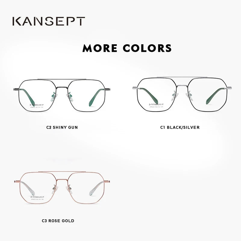 KANSEPT Men Glasses Women Square Blue Light Sunglasses Man Eyeglass Frames for Glases Glass Lenses to Read Shades Female Eyewear
