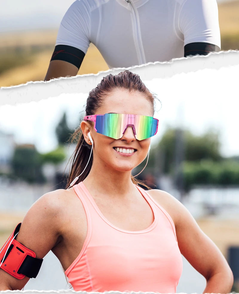SCVCN New Outdoor Cycling Sunglasses Men MTB Bike Glasses  Sports Hiking Mountain Climbing Women Bicycle Cycling UV400 Goggles