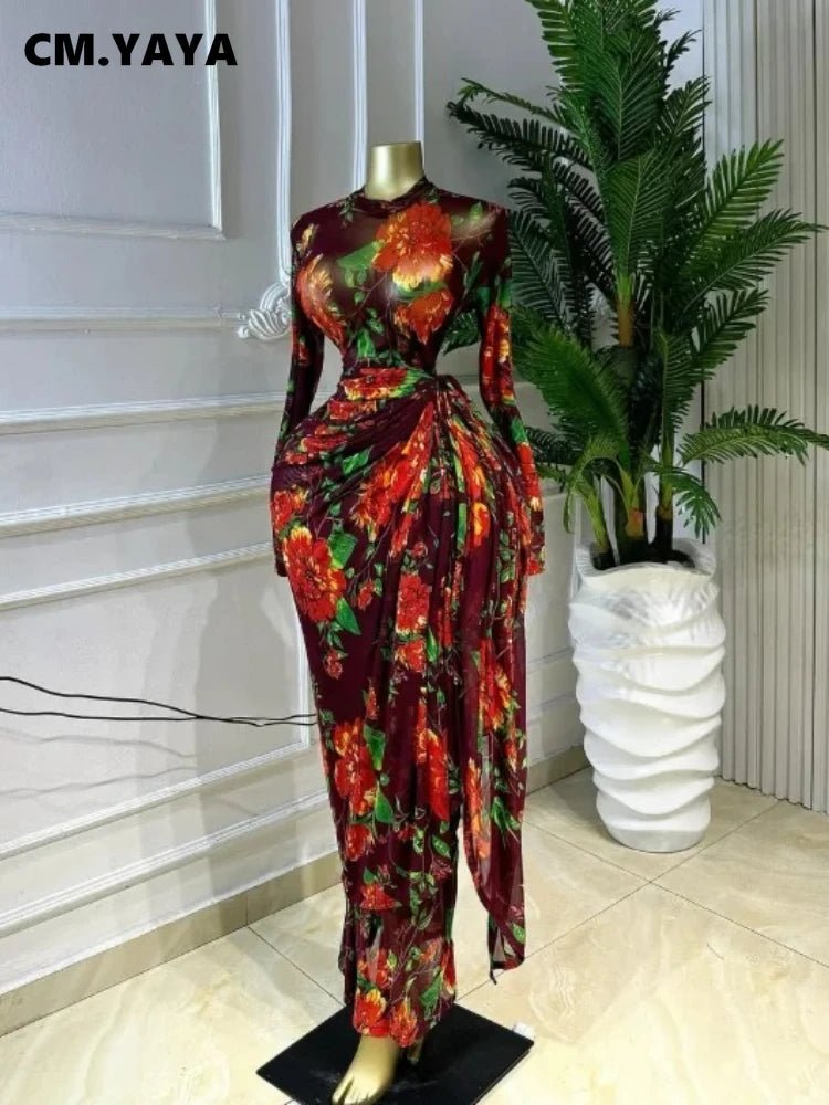 CM.YAYA Women Floral Print O-neck Ruched Bodycon Long Maxi Dress 2026 summer Evening Birthday Club Party Vestidos Sexy Dresses - SHEFYSTYLECM.YAYA Women Floral Print O-neck Ruched Bodycon Long Maxi Dress 2026 summer Evening Birthday Club Party Vestidos Sexy DressesSHEFYSTYLESHEFYSTYLE14:771blue;5:361386blueMCM.YAYA Women Floral Print O-neck Ruched Bodycon Long Maxi Dress 2026 summer Evening Birthday Club Party Vestidos Sexy Dresses