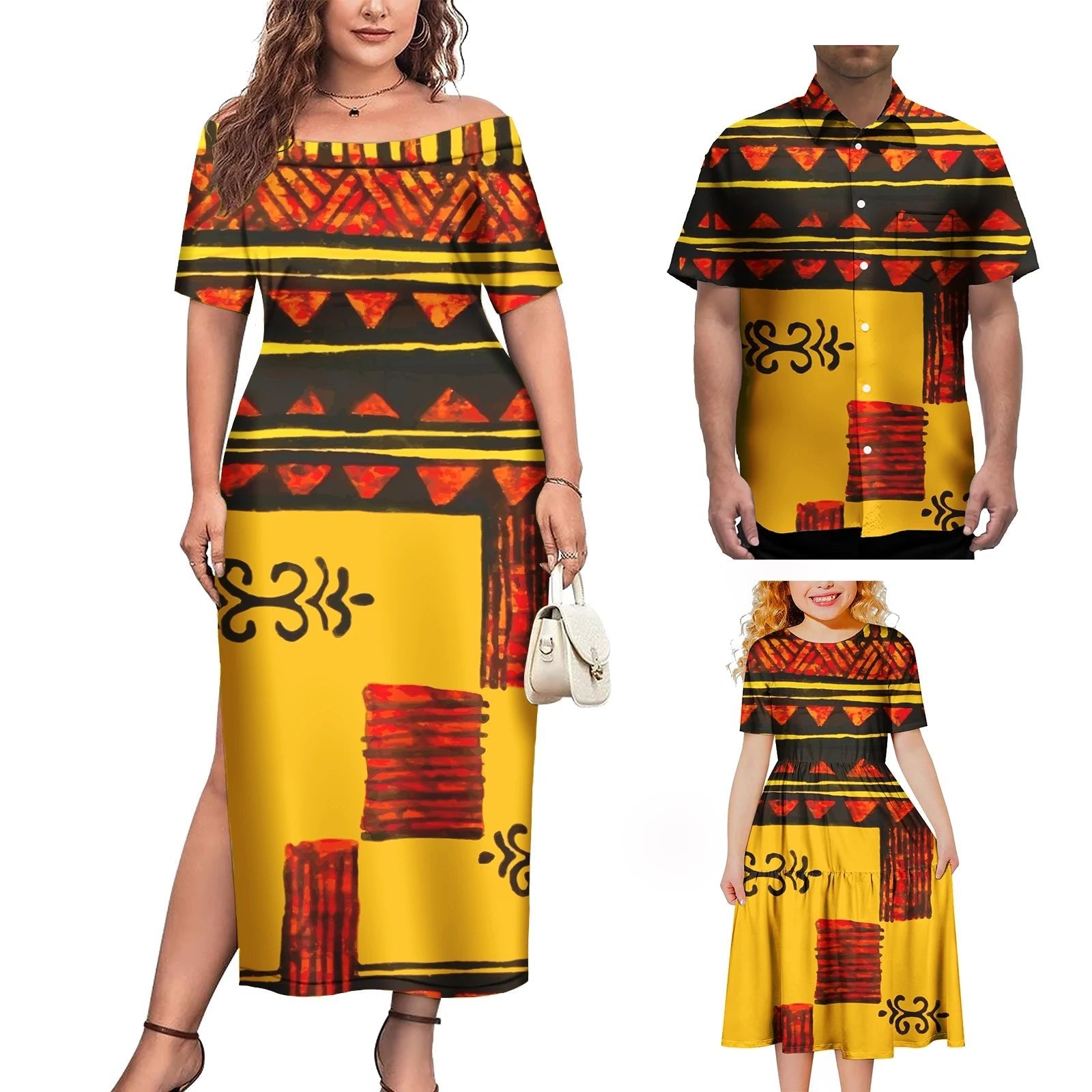 Couple Outfit 2Pcs Sets Ladies Evening Dresses Polynesian Pattern Design Classic Mens Hawaiian Shirts Match Women Plus Size Dres - SHEFYSTYLECouple Outfit 2Pcs Sets Ladies Evening Dresses Polynesian Pattern Design Classic Mens Hawaiian Shirts Match Women Plus Size DresSHEFYSTYLESHEFYSTYLE14:193104142-3425;5:200006272Girl-(1-2T)104142-3425Girl-(1-2T)Couple Outfit 2Pcs Sets Ladies Evening Dresses Polynesian Pattern Design Classic Mens Hawaiian Shirts Match Women Plus Size Dres