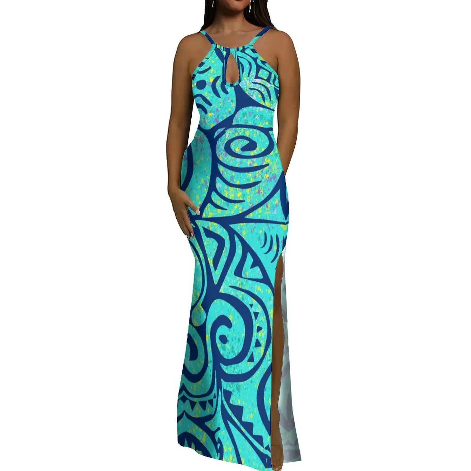 Ladies' Sleeveless Form-Fitting Dress Polynesian Floor-Length Dress Fashionable Couple Set And Men'S Beach Pocket Shirt - SHEFYSTYLELadies' Sleeveless Form-Fitting Dress Polynesian Floor-Length Dress Fashionable Couple Set And Men'S Beach Pocket ShirtSHEFYSTYLESHEFYSTYLE14:1254LML22954;5:100014064LML22954 3SLadies' Sleeveless Form-Fitting Dress Polynesian Floor-Length Dress Fashionable Couple Set And Men'S Beach Pocket Shirt