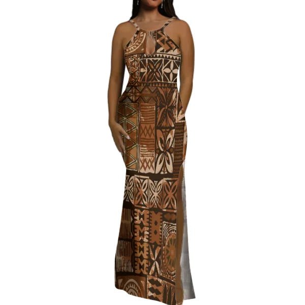 Ladies' Sleeveless Form-Fitting Dress Polynesian Floor-Length Dress Fashionable Couple Set And Men'S Beach Pocket Shirt - SHEFYSTYLELadies' Sleeveless Form-Fitting Dress Polynesian Floor-Length Dress Fashionable Couple Set And Men'S Beach Pocket ShirtSHEFYSTYLESHEFYSTYLE14:200004890LML33570415A;5:2000035284XLLML33570415A 14XLLadies' Sleeveless Form-Fitting Dress Polynesian Floor-Length Dress Fashionable Couple Set And Men'S Beach Pocket Shirt