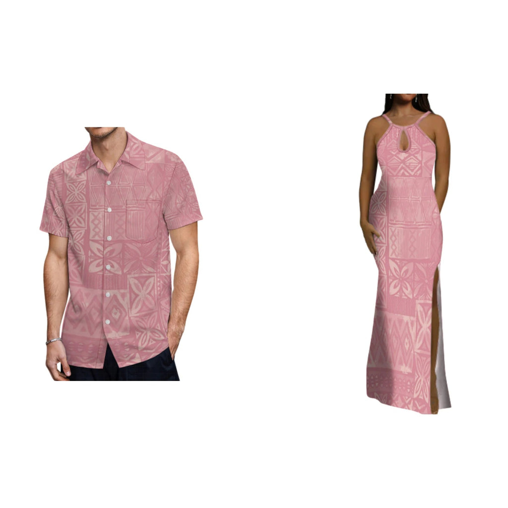 Ladies' Sleeveless Form-Fitting Dress Polynesian Floor-Length Dress Fashionable Couple Set And Men'S Beach Pocket Shirt - SHEFYSTYLELadies' Sleeveless Form-Fitting Dress Polynesian Floor-Length Dress Fashionable Couple Set And Men'S Beach Pocket ShirtSHEFYSTYLESHEFYSTYLE14:771;5:4182BeigeXXLLadies' Sleeveless Form-Fitting Dress Polynesian Floor-Length Dress Fashionable Couple Set And Men'S Beach Pocket Shirt