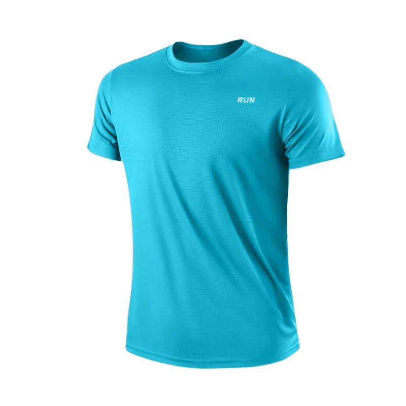 Men's Quick Dry Short Sleeve Gym Running Moisture Wicking Round Neck T-Shirt Training Exercise Gym Sport Shirt Tops Lightweight - SHEFYSTYLEMen's Quick Dry Short Sleeve Gym Running Moisture Wicking Round Neck T-Shirt Training Exercise Gym Sport Shirt Tops LightweightSHEFYSTYLESHEFYSTYLE14:1254;5:100014065SKY BLUEXLMen's Quick Dry Short Sleeve Gym Running Moisture Wicking Round Neck T-Shirt Training Exercise Gym Sport Shirt Tops Lightweight