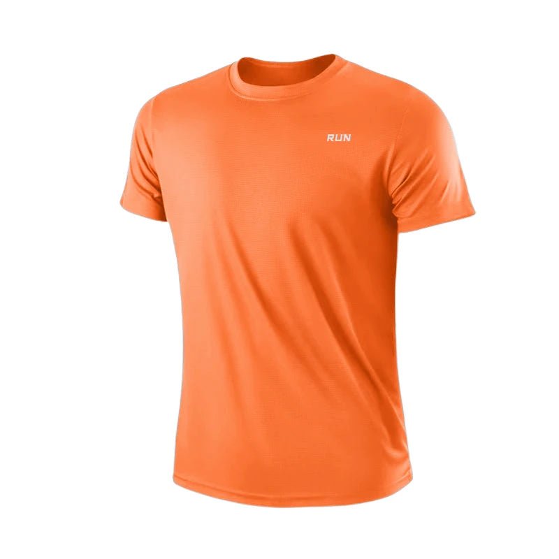 Men's Quick Dry Short Sleeve Gym Running Moisture Wicking Round Neck T-Shirt Training Exercise Gym Sport Shirt Tops Lightweight - SHEFYSTYLEMen's Quick Dry Short Sleeve Gym Running Moisture Wicking Round Neck T-Shirt Training Exercise Gym Sport Shirt Tops LightweightSHEFYSTYLESHEFYSTYLE14:350852;5:361386OrangeMMen's Quick Dry Short Sleeve Gym Running Moisture Wicking Round Neck T-Shirt Training Exercise Gym Sport Shirt Tops Lightweight
