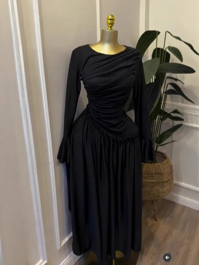 Women O-neck Long Sleeve Pleated Inner A-line Maxi Dress 2026 Evening Sexy Party Birthday Vacation Long Dresses Vestidos - SHEFYSTYLEWomen O-neck Long Sleeve Pleated Inner A-line Maxi Dress 2026 Evening Sexy Party Birthday Vacation Long Dresses VestidosSHEFYSTYLESHEFYSTYLE14:248346887212;5:36138512LWomen O-neck Long Sleeve Pleated Inner A-line Maxi Dress 2026 Evening Sexy Party Birthday Vacation Long Dresses Vestidos