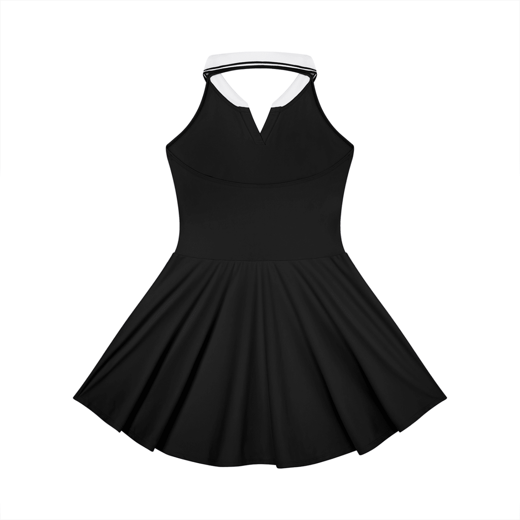 Women's Collared Halter A - Line Tennis Dress - SHEFYSTYLEWomen's Collared Halter A - Line Tennis DressODMPODSHEFYSTYLE260606PODBP3335001BlackSSHEFYSTYLE