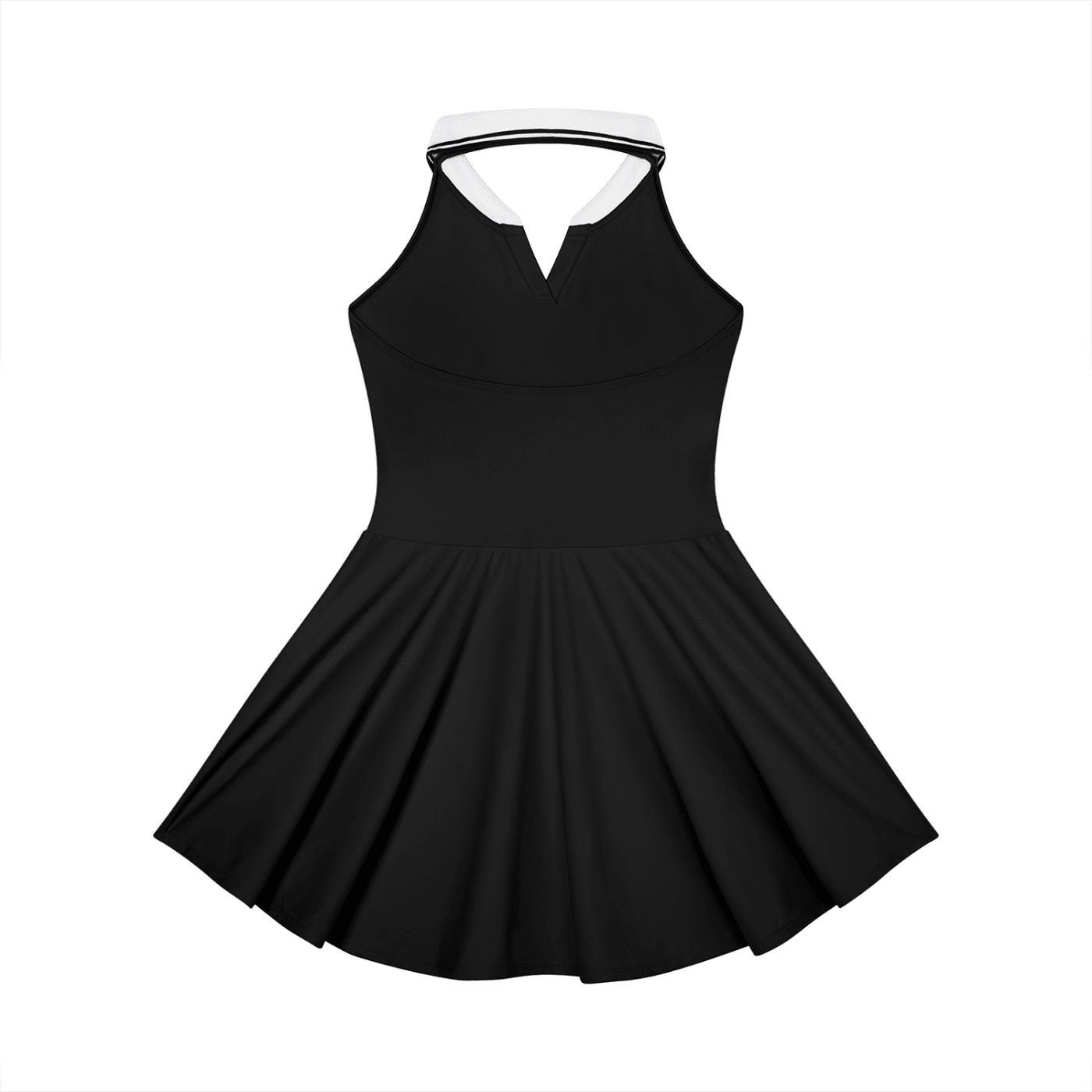 Women's Collared Halter A - Line Tennis Dress - SHEFYSTYLEWomen's Collared Halter A - Line Tennis DressODMPODSHEFYSTYLE260606PODBP3335001BlackSSHEFYSTYLE