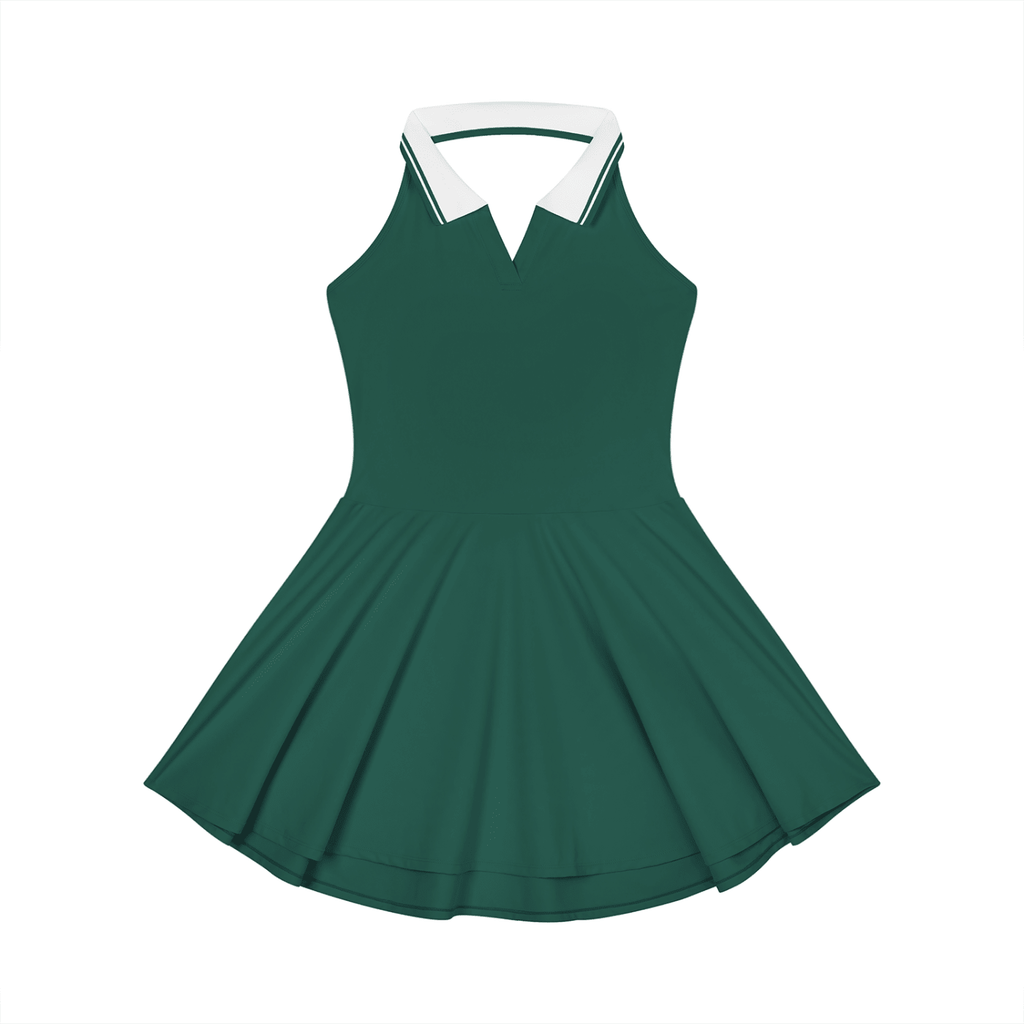 Women's Collared Halter A - Line Tennis Dress - SHEFYSTYLEWomen's Collared Halter A - Line Tennis DressODMPODSHEFYSTYLE260606PODBP3335006Blackish GreenSSHEFYSTYLE