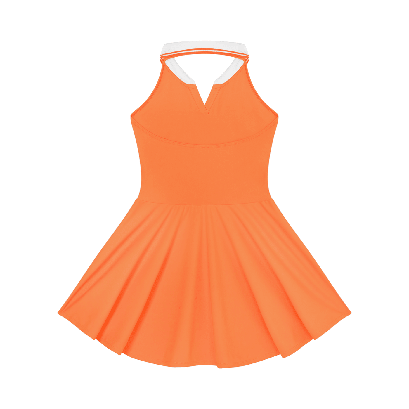 Women's Collared Halter A - Line Tennis Dress - SHEFYSTYLEWomen's Collared Halter A - Line Tennis DressODMPODSHEFYSTYLE260606PODBP3335011OrangeSSHEFYSTYLE