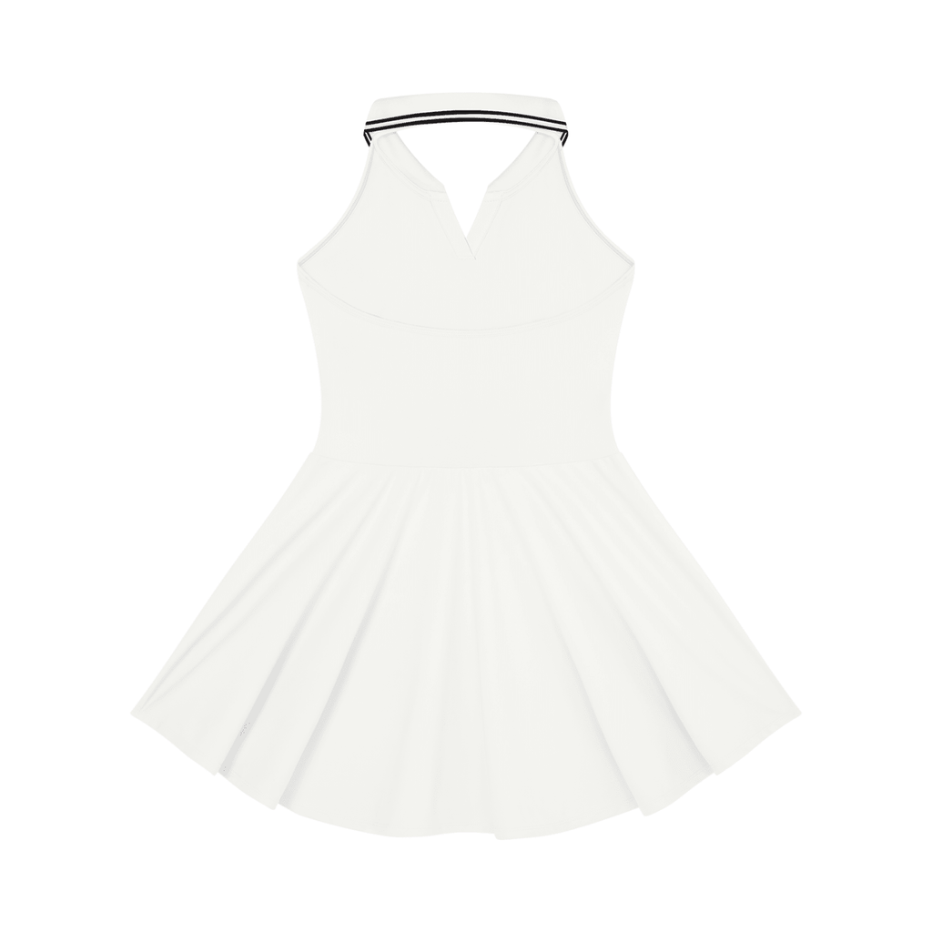 Women's Collared Halter A - Line Tennis Dress - SHEFYSTYLEWomen's Collared Halter A - Line Tennis DressODMPODSHEFYSTYLE260606PODBP3335021WhiteSSHEFYSTYLE
